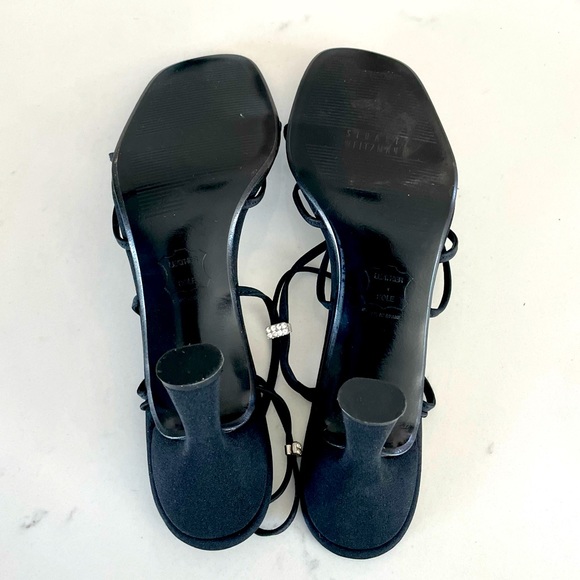Stuart Weitzman | Strappy Heels w/ Rhinestone Detail - Picture 7 of 13